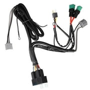 HIPKZ 12V Car H4 Led Headlight Relay Wiring Harness Kit H4 Wiring Harness Kit Led Headlight Wiring Extension H4 9003 Headlight Relay Wiring Kit with High Heat Ceramic Plugs